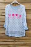 T-SHIRT P. L. L. D 6096'AZUR