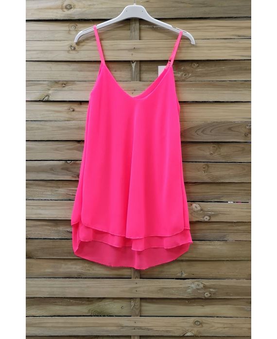 TOP HAS ADJUSTABLE STRAPS 0734 NEON PINK