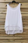 TOP SEQUINS SUPERIMPOSED 0743 WHITE