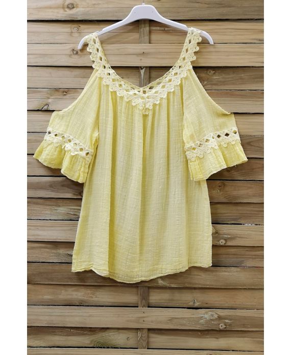 TUNIC SHOULDERS DENUDEES 0759 YELLOW