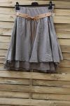 SILK SKIRT 0780 TAUPE