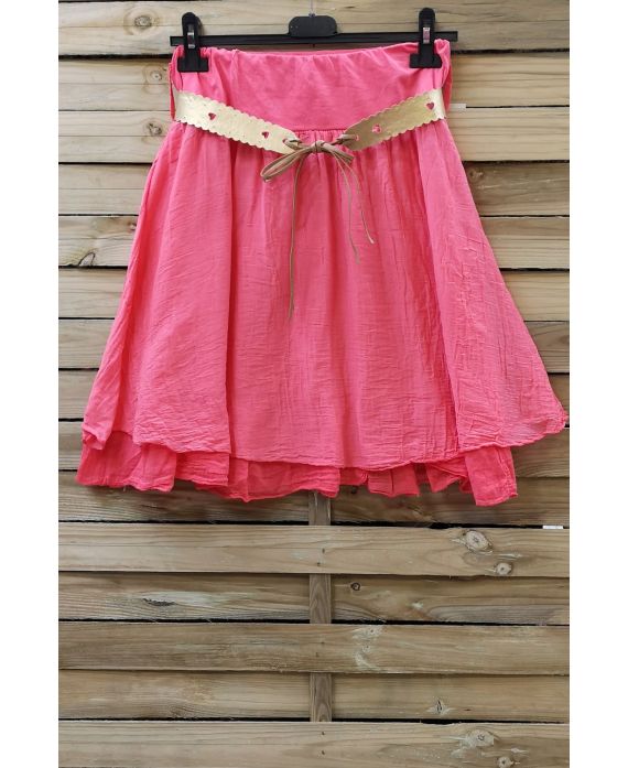 SILK SKIRT 0780 CORAL