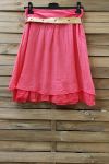 SILK SKIRT 0780 CORAL