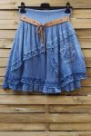 SKIRT IN COTTON 0779 BLUE