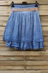 SKIRT IN COTTON 0779 BLUE