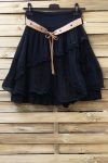 SKIRT IN COTTON 0779 BLACK