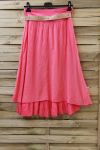 SILK SKIRT 0777 CORAL