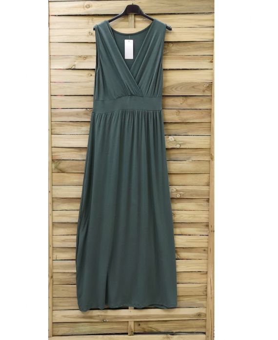 ROBE LONGUE 0807 VERT MILITAIRE