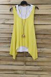 TOP 2 PEZZI + COLLANA 0808 GIALLO