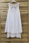 DRESS BACK EMBROIDERY 0762 WHITE