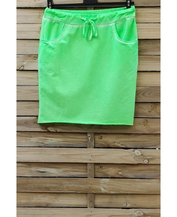 SKIRT EFFECT DELAVE 2 POCKETS 0809 NEON GREEN