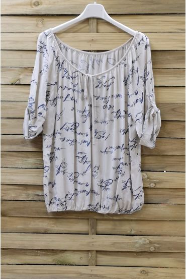 TUNIC SCRIPTURE 0812 BEIGE