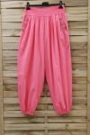 HIGH WAIST PANTS 2 POCKETS BUTTONS 0815 CORAL
