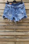 SHORTS JEANS DESTROY x 3 0088 BLAU