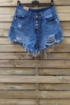 SHORTS JEANS DESTROYED x 3-0090 BLUE