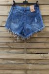 SHORTS JEANS DESTROYED x 3-0090 BLUE