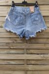 Korte BROEK JEANS LACE x 3-0093 BLAUW