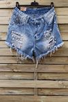 SHORTS JEANS PERLEN x 3 0095 BLAU