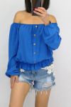 SHORTS JEANS LACE x 3-0093 BLUE