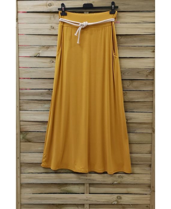 LONG SKIRT 2 POCKETS 0806 MUSTARD