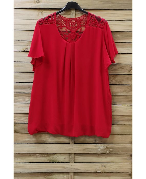 GROTE MAAT VAN DE TOP TERUG LACE 0828 ROOD