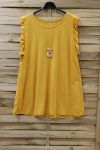 GRANDE TAILLE TOP + COLLIER 0831 JAUNE