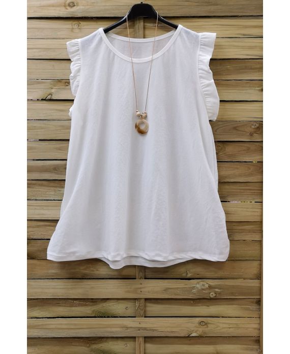 GROTE TOP + KETTING 0831 WIT