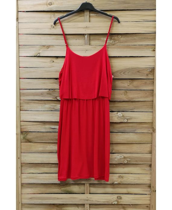 DRESS HAS ADJUSTABLE STRAPS 0845 RED