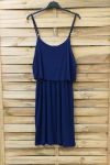 DRESS HAS ADJUSTABLE STRAPS 0845 NAVY BLUE