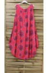 DRESS PRINTED 0841 CORAL