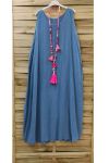 LONG DRESS 0851 BLUE