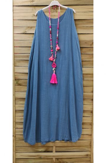 ABITO LUNGO BLU 0851