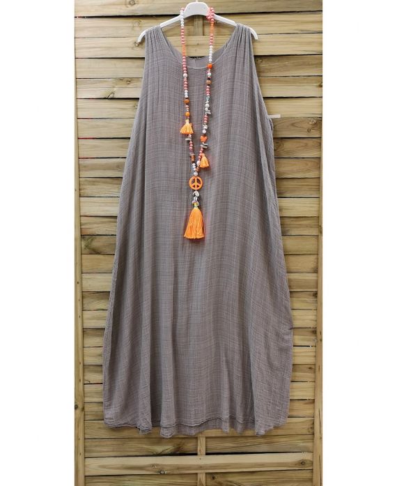 LONG DRESS 0851 TAUPE