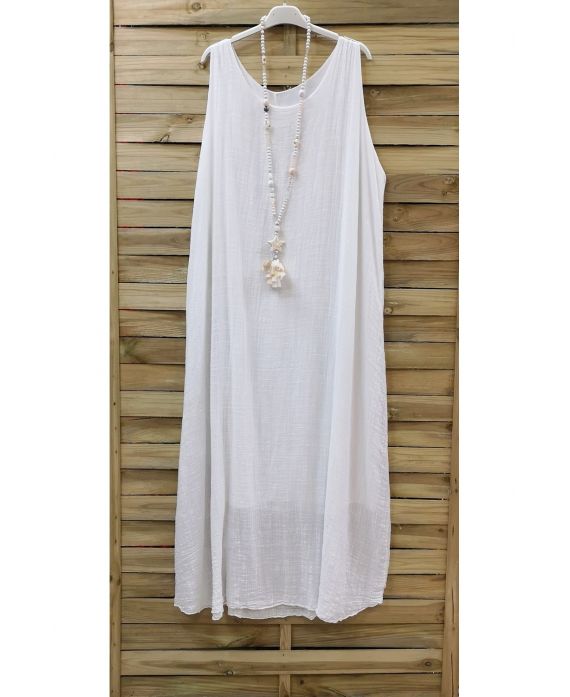 LONG DRESS 0851-WHITE