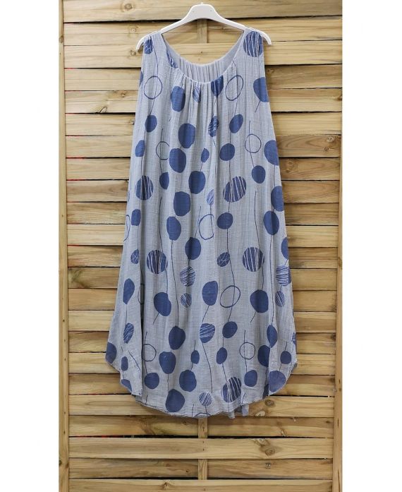 DRESS PRINTED 0852 GREY