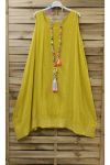 ROBE BASE PAILLETTES 0844 JAUNE