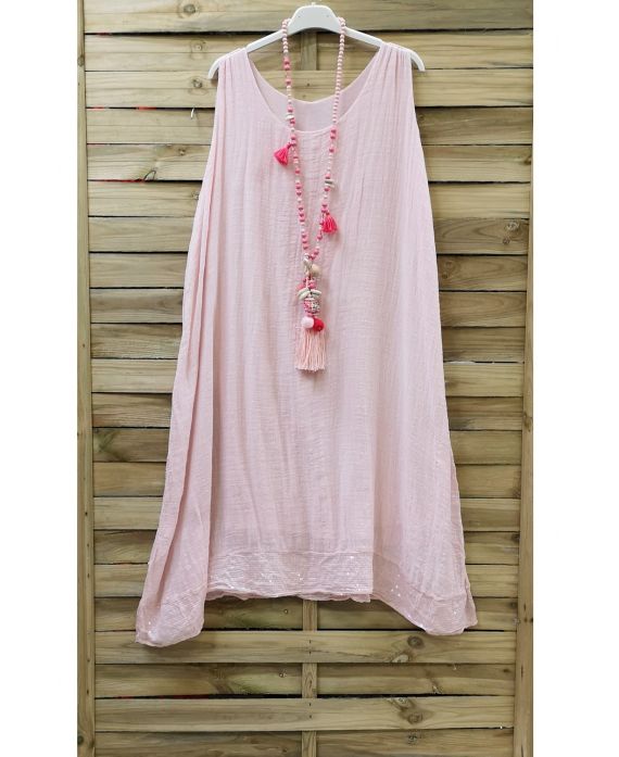 KLEID GRUNDLAGE PAILLETTEN 0844 ROSA