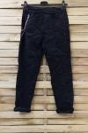 PANTALON EFFET PLISSE 0856 NOIR