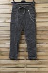 BROEK EFFECT GEPLOOIDE 0856 MILITAIRE GROEN