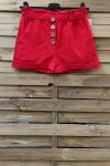 SHORTS HAVE BUTTONS 2 POCKETS 0858 RED