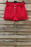 SHORTS HEBBEN DE KNOPPEN 2 ZAKKEN 0858 ROOD