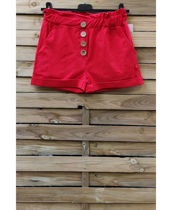 - SHORTS-KNÖPFE, 2 TASCHEN 0858 ROT