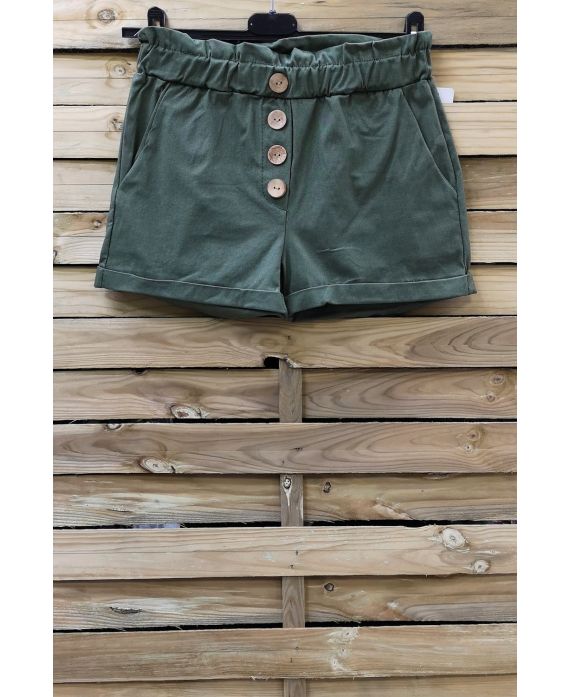 - SHORTS-KNÖPFE, 2 TASCHEN 0858 MILITÄR GRÜN