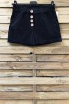 SHORTS HAVE BUTTONS 2 POCKETS 0858 BLACK