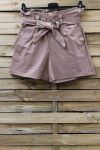 PANTALONCINI A VITA ALTA 0857 TAUPE