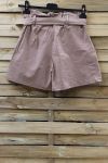 SHORTS MET HOGE TAILLE 0857 TAUPE