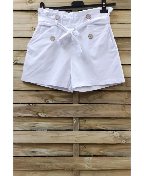 SHORTS MET HOGE TAILLE 0857 WIT