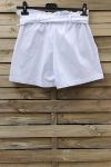 SHORTS HIGH WAIST 0857 WHITE