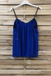 CAMISOLE LACE ADJUSTABLE STRAPS 0863 ROYAL BLUE