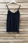 CAMISOLE LACE ADJUSTABLE STRAPS 0863 BLACK